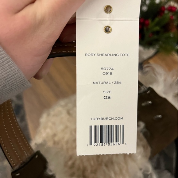 Tory Burch Rory Shearling Tote - Picture 4 of 6